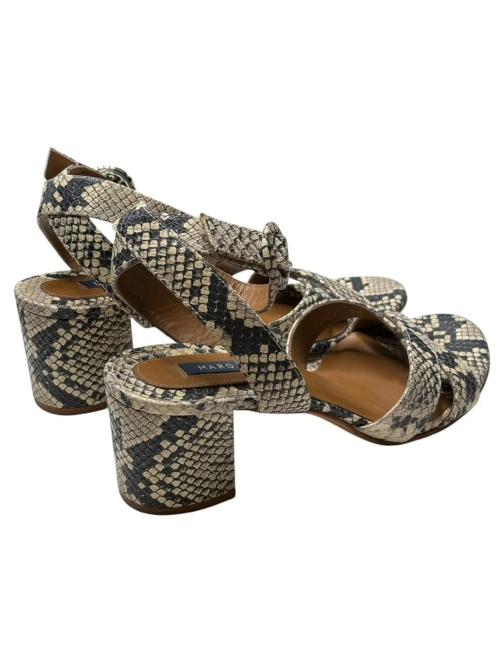 VHTF: Margaux 𓀬 The City Sandal 𓀬 Python Embossed 𓀬 40N 9N 9.5N 𓀬 Best Seller 𓀬